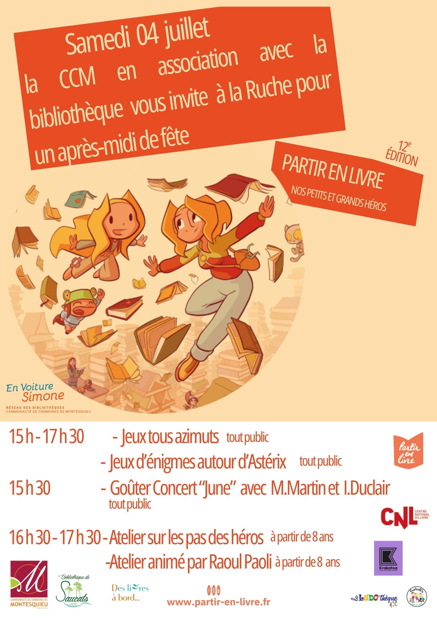 "Partir en livre" un après-midi de fête à Saucats
