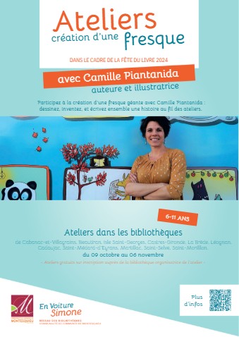 Fresque avec l'illustratrice Camille Piantanida